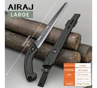 TEMU Sierra de Japonesa AIRAJ con Hojas de Acero SK5, Mango Antideslizante Ergonómico, Adecuada para Camping, Jardinería, Caza y Cortar Madera, PVC, Huesos