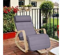 TEMU Silla de ocio, mecedora con reposabrazos de , reposapiés ajustable en posiciones, capacidad de carga 150 kg, adecuada para dormitorio, .