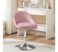 TEMU Silla de Vestir Ajustable, Sillón Giratorio para Oficina con Respaldo y Base en Acero - Ideal como Taburete Barra o Mesa Comedor