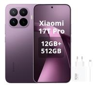 TEMU Smartphone XIAOMI 17T Pro 12GB+512GB, Batería de -carbono de 7000mAh, Cámara Leica 5X, , combo de carga hiperrápida Xiaomi 90W (Tipo-A)