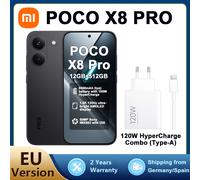 TEMU Smartphone XIAOMI Poco X8 Pro 12GB+512GB, Negro, cargador original Xiaomi de 120W