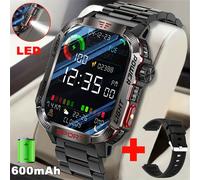 TEMU Smartwatch Resistente para Exteriores (Recibir/Hacer ), para iPhone y con Función de Llamada Inalámbrica, con Luz LED, Deportivo, Impermeable, Batería de 600mAh