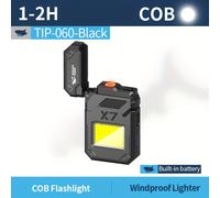 TEMU SMILING SHARK Linterna Recargable Multifuncional COB, Luz de Inundación Portátil de Bolsillo - Ideal para Camping, Iluminación, Senderismo y al