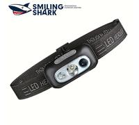TEMU SMILING SHARK TD0140 Linterna Frontal Pequeña, Luz LED XPE con Sensor, 3 de Luz Fuerte, Recargable Tipo-C, Ideal para Camping, Senderismo, Running, Pesca y Hogar