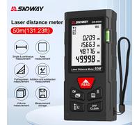TEMU SNDWAY Láser Portátil - Medición de Distancia de 50m/70m/100m, Herramienta de Cinta Métrica de Precisión, Funciona con Pilas (Pilas No Incluidas)