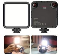 TEMU Softbox de luz LED para video - Luz portátil regulable para vlogs con batería recargable por USB, LED de 6W, capacidad, voltaje de 36V, para DSLR, videocámara, Gopro