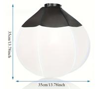 TEMU Softbox profesional para transmisiones , ideal para fotografía de ropa y comida. El softbox de linterna proporciona y no cegadora, es fácil de y desmontar, de relleno panorámica y y uniforme.