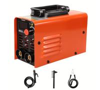 TEMU Soldador de inverter portátil MMA-250, soldador eléctrico, compacto y ajustable con de almacenamiento de herramientas.