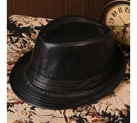 TEMU Sombrero Tipo Unisex de Cuero PU Estilo Denim para Todas con Cierre Ajustable y Orejeras - para Uso Diario Casual, Moda Hip-Hop ( & Marrón), Tejido Duradero