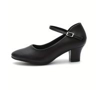 TEMU son zapatos de baile para mujer con correa en el tobillo. Son zapatos de baile de tacón adecuados para baile de salón, salsa, tango, flamenco y baile latino.