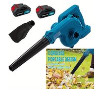 TEMU Soplador de Hojas Inalámbrico con 2 Baterías de 3000mAh, Eléctricos para Jardín Compatibles con Batería Makita 18V, para Cuidado de Jardín, Césped y Remoción de Nieve