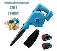 TEMU Soplador de hojas inalámbrico con 2 baterías, volumen de aire , aspirador/soplador eléctrico de hojas para , succión para limpieza de patio, cuidado del césped, soplado de hojas y polvo