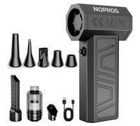 TEMU Soplador de nieve inalámbrico | Soplador turbo de 130000 RPM, carga USB, batería de litio, material ABS, marca NOPNOG - Accesorio portátil tipo C para limpieza de nieve y hojas