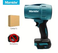 TEMU Soplador eléctrico turbo sin escobillas Mamidw, ventilador de enfriamiento personal, secador potente, herramienta de soplado de aire portátil para pin de batería Makita de 18V