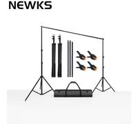 TEMU Soporte Ajustable para Telón de para Estudio Fotográfico, Fiestas, - 7x7ft/2x2m Barras , 4 Abrazaderas y Kit de Soporte para de Globos