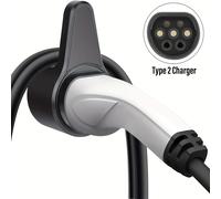 TEMU Soporte Cargador Tipo 2 EV, Organizador de Cable de Cargador de Pared para Vehículos Eléctricos, Compatible con la Mayoría de Estándares ,