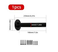 TEMU Soporte de barra de hierro de resistencia para montaje en pared, soporte de de pesas negro, organizador de almacenamiento de gimnasio en casa con accesorios de instalación