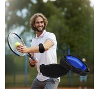 TEMU Soporte de de Tenista Mejorado para 2025 con Espuma EVA y Correas - 1 pieza en (Azul//Rosa/) para Tenis, Hockey, Gimnasio - Poliéster Transpirable, Solo a , Accesorios de Tenis