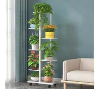 TEMU Soporte de metal de varios niveles para plantas con ruedas móviles, un versátil portalmacetas de pie, adecuado para decoración de , patio, jardín y
