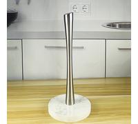 TEMU Soporte de papel de cocina de acero inoxidable, estante de almacenamiento de film transparente, estante para papel de limpieza de aceite, estante de almacenamiento doméstico con base de mármol