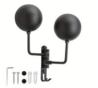 TEMU Soporte de para Motocicleta 180°, Soporte Giratorio Metálico en Pared con para Cascos, Abrigos, Gorras y Cascos de Rugby