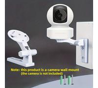 TEMU Soporte de pared para cámara, compatible con Tapo /, Kasa /KC410S PTZ interior, montaje en techo para cámaras de vigilancia PTZ interiores y exteriores, adiciones ajustables con rotación de