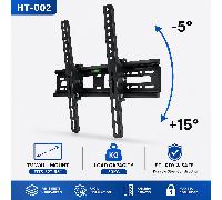 TEMU Soporte de Pared para TV 32-55", Ajustable -5°/+15°, Soporta 30KG, Diseño Compacto y Seguro, Compatible con LCD/LED/OLED
