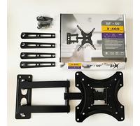 TEMU Soporte de pared para TV de hierro resistente, ajustable y extensible, compatible con pantallas curvas LED LCD de 32 a 55 pulgadas, soporte para dispositivo de grabación y cine en casa