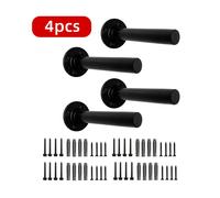 TEMU Soporte de placa de pesas de hierro de resistencia en la pared, soporte de barra de pesas, organizador de almacenamiento para gimnasio en casa, negro - accesorios de instalación