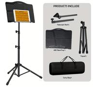 TEMU Soporte de Plegable Portátil con Bolsa de Transporte, Soporte para Partituras SP-1 para Piano, Guitarra, , Violín y