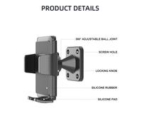 TEMU Soporte de Teléfono de Pared LRBH para Vehículos y Superficies, Compatible con Dispositivos de 3.5 a 7.5 Pulgadas, Compatible con iPhone, , HTC, LG, Huawei y Otros Smartphones