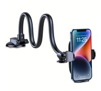 TEMU Soporte de Teléfono para Coche y Camión con Cuello de Largo, Soportes Móviles con de Resistencia Industrial, Estabilizador Antivibración