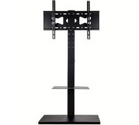 TEMU Soporte de TV con soporte, soporte de TV de suelo ajustable Soporte de TV giratorio Soporte de TV para pantallas LED LCD de 32" a 65" VESA 600x400mm Carga 66 libras