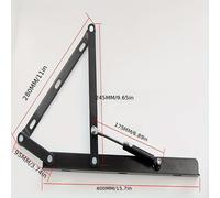 TEMU Soporte elevador de sofá cama de uso, bisagra de soporte hidráulico de metal, de elevación de gas para cama tatami, herrajes para muebles con múltiples agujeros fijos y remache de eje rígido