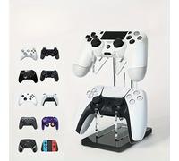 TEMU Soporte individual elegante de acrílico para mandos de videojuegos - un organizador de escritorio que no requiere taladrar, ideal para exhibir tu colección de juegos