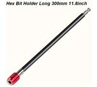 TEMU Soporte Magnético Extra-Largo para Brocas Hexagonales - Rápida, Extensión de Vástago de 1/4" para Áreas de Acceso, Acero Duradero, Herramienta Manual de 11.8