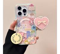 TEMU Soporte magnético para teléfono con de flores y , soporte rosa