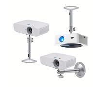 TEMU Soporte Metálico para Proyector y Montaje de Vigilancia, Adecuado para Cámaras CCTV, Pantallas de Proyección, Cámaras Web - Instalación en Pared, Techo o Soporte de Piso