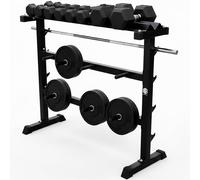 TEMU Soporte para Barras de Pesas Discos 280mm Soporte Mancuernas y Discos Estante de Barbell Carga MAX.300 kg