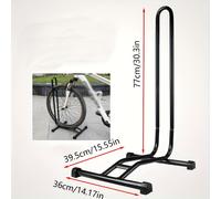 TEMU Soporte para Bicicleta de L - Elegante Soporte de Estacionamiento para Bicicletas de Hierro Negro . Diseño Compacto y Portátil con Construcción Duradera, Ideal para Cualquier Bicicleta