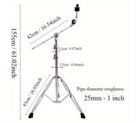 TEMU Soporte para Boom, soporte de una varilla para batería de jazz