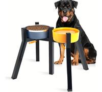 TEMU Soporte para Comederos de Perros Grande y Extra Grande, Soporte Elevado Ajustable para Comederos de 7.6" de Ancho, Soporte para Comida y Agua de Perros, Altura de " (Comedero No Incluido)