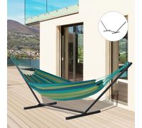 TEMU Soporte para Hamaca de Metal Estructura para Hamaca Carga 120 kg para Jardín Patio 360x92x112 cm Negro