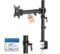 TEMU Soporte para Monitor HFTEK - Brazo de Monitor con de Gas Ajustable para Pantallas de 13 a 34 Pulgadas, Soporta 17.6 lbs, con Base de Abrazadera C y , Montaje VESA 75x75mm y 100x100mm