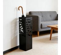 TEMU Soporte para sombrilla de hierro europeo contemporáneo | Diseño elegante adecuado para drenaje en lobbies de y hoteles