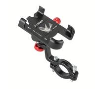 TEMU Soporte para teléfono de bicicleta de aleación, soporte giratorio 360° para manillar de bicicleta y motocicleta, pinza para los teléfonos móviles