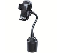 TEMU Soporte para Teléfono de Coche con Cuello de Flexible - Compatibilidad con y el Portavasos, Diseño Rotativo