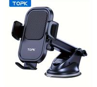 TEMU Soporte para Teléfono de Coche para Tablero Mejorado - Compatible con los Teléfonos Móviles, Rotatorio, Material ABS, No Impermeable, Ajuste Universal, Fácil Instalación