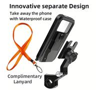 TEMU Soporte para Teléfono Móvil Impermeable para Motocicleta LRBH, Soporte Universal para Bicicleta con Rotación de 360° y Ajuste para Celular