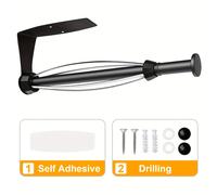 TEMU Soporte para Toallas de Papel de Fácil Instalación - Operación con , Amortiguador, Montaje en Pared o Debajo del Gabinete, Opciones Autoadhesivas/ para Cocina y Baño, Portarrollos para Baño